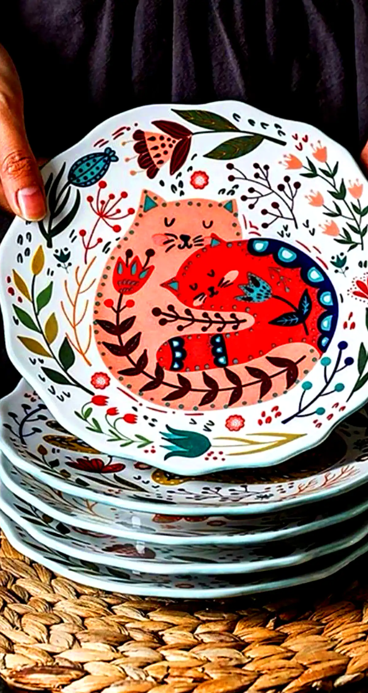 بشقاب سفالی پینترستی