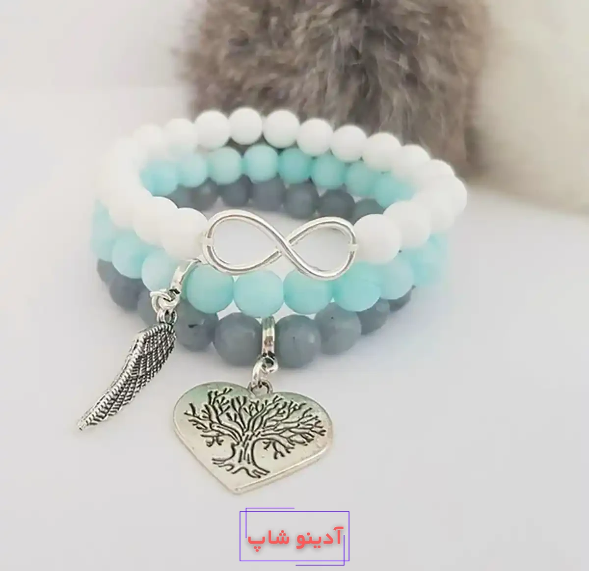 دستبند مهره ای شیک زیبا