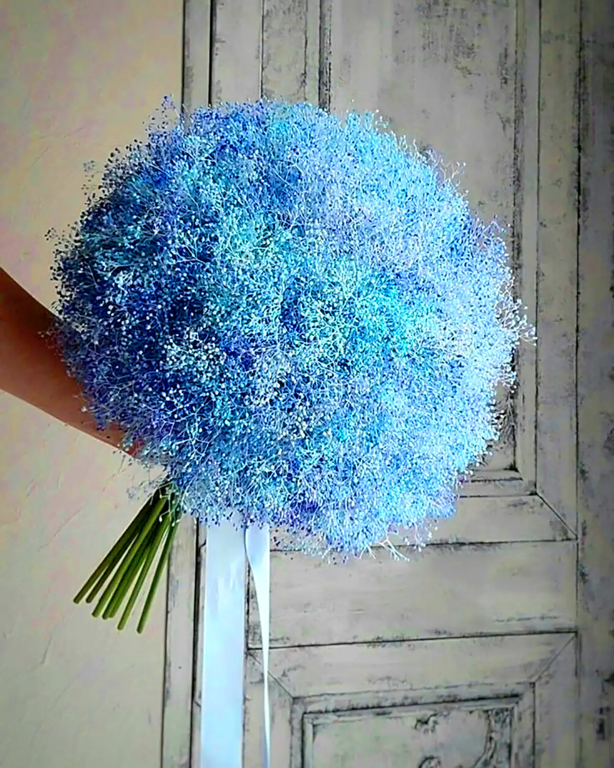 دسته گل رنگی عروس