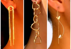 گوشواره آویز لاکچری طلا