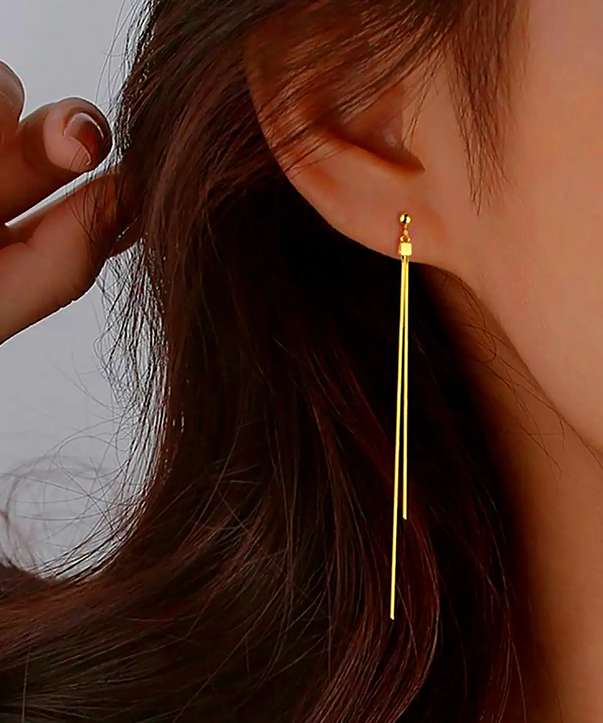 گوشواره آویز لاکچری طلا