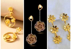 گوشواره کلاسیک طلا زنانه