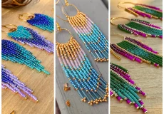 گوشواره میوکی رنگی دخترونه