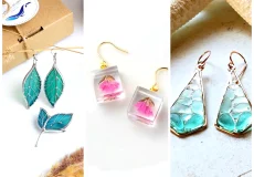گوشواره رنگی شیشه‌ای