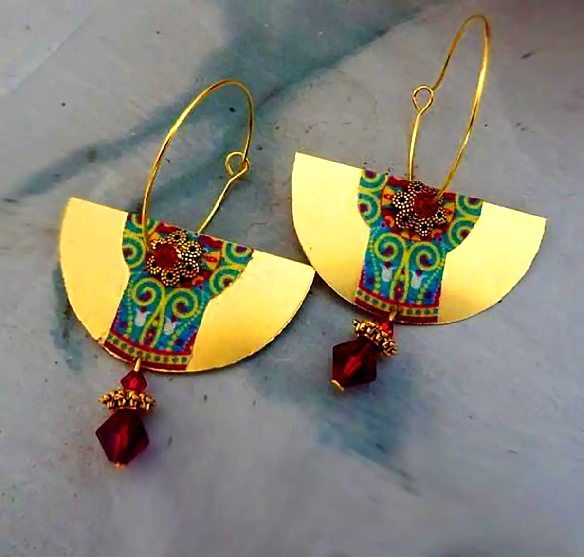 گوشواره شیک برنجی