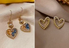 گوشواره قلبی ترند شیک