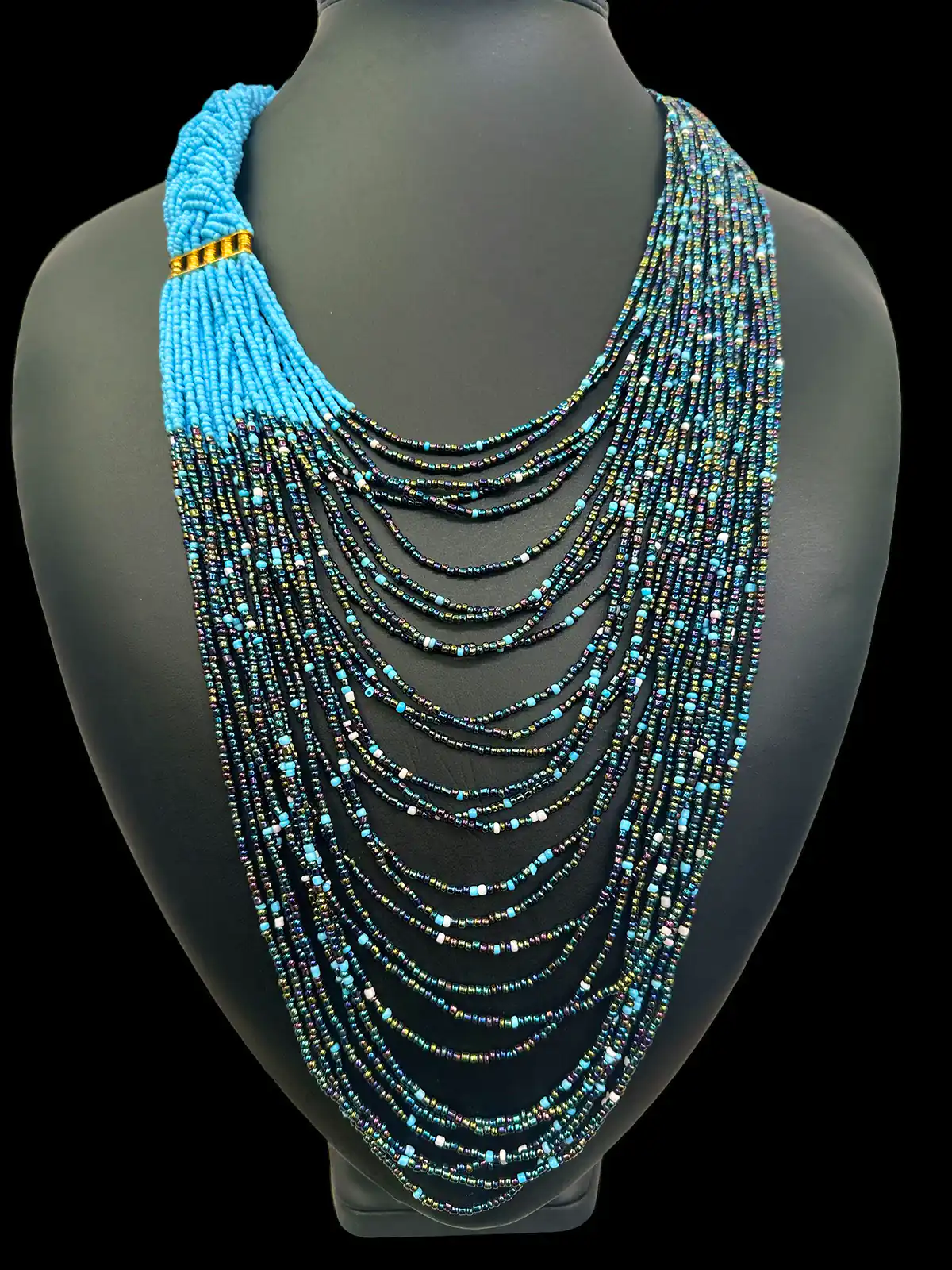 گردنبند رشته ای فیروزه