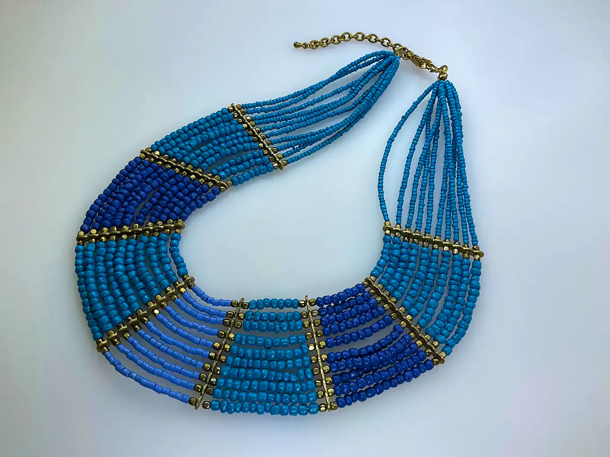 گردنبند رشته ای فیروزه
