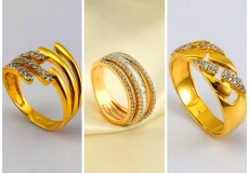 حلقه ساده و نگینی
