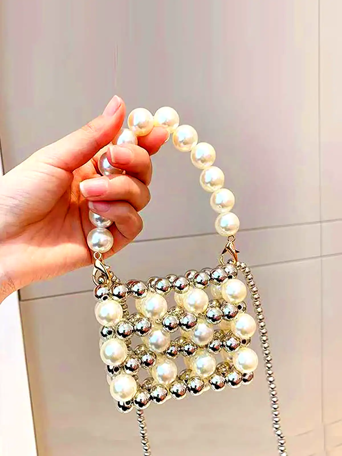 کیف دستی باکلاس مرواریدی