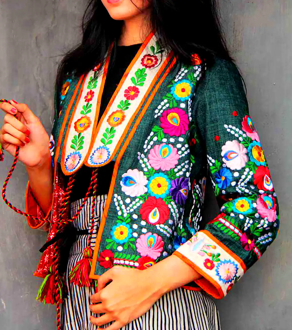 کت کوتاه سوزن دوزی