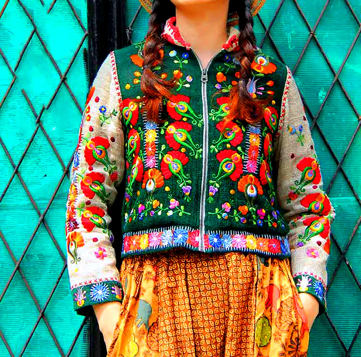 کت کوتاه سوزن دوزی