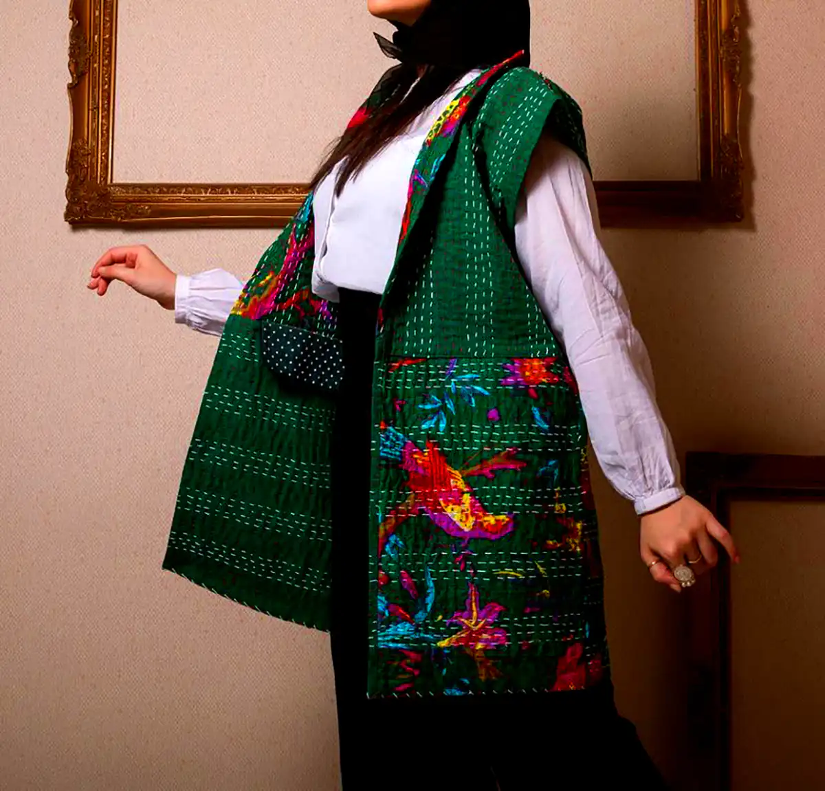 کت کوتاه سوزن دوزی