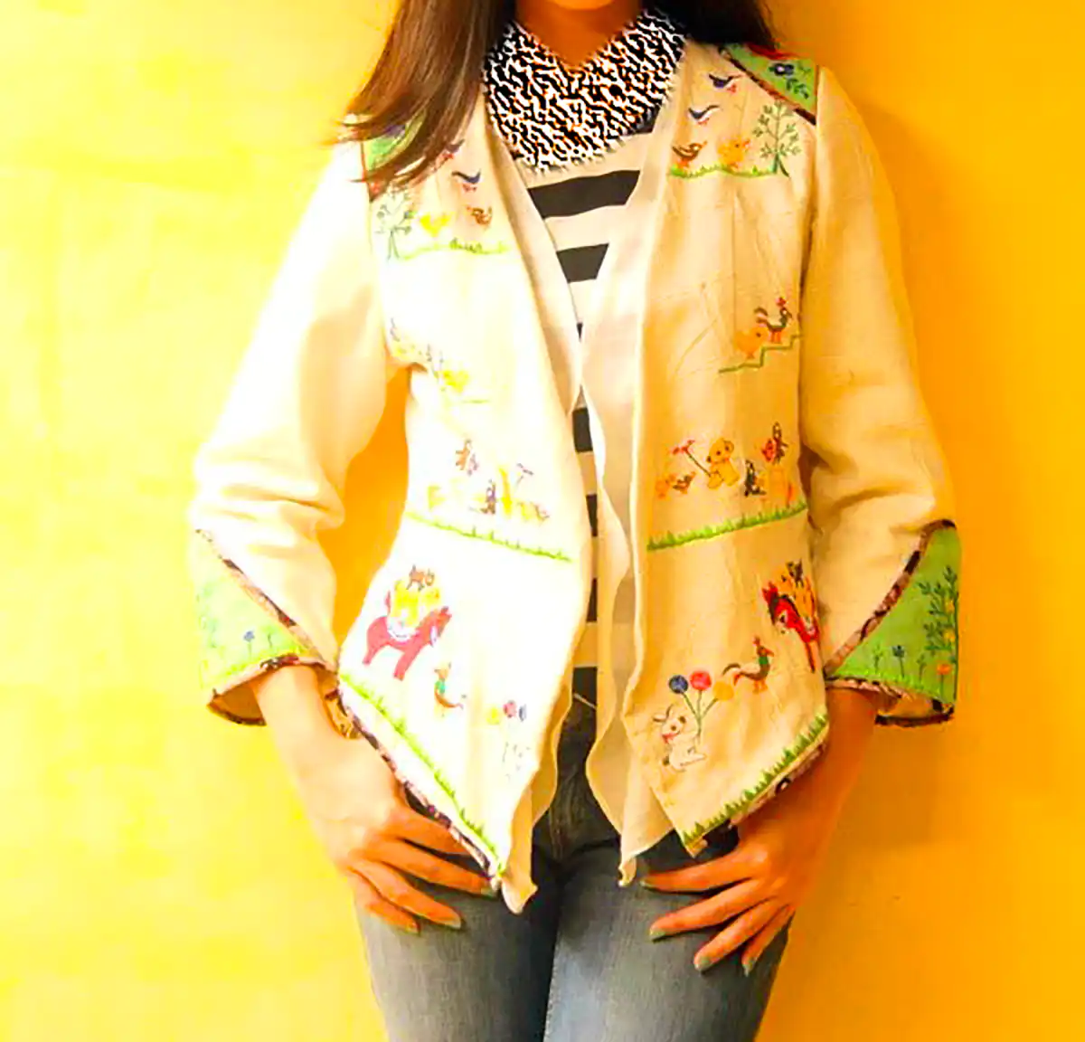 کت سفید مزونی