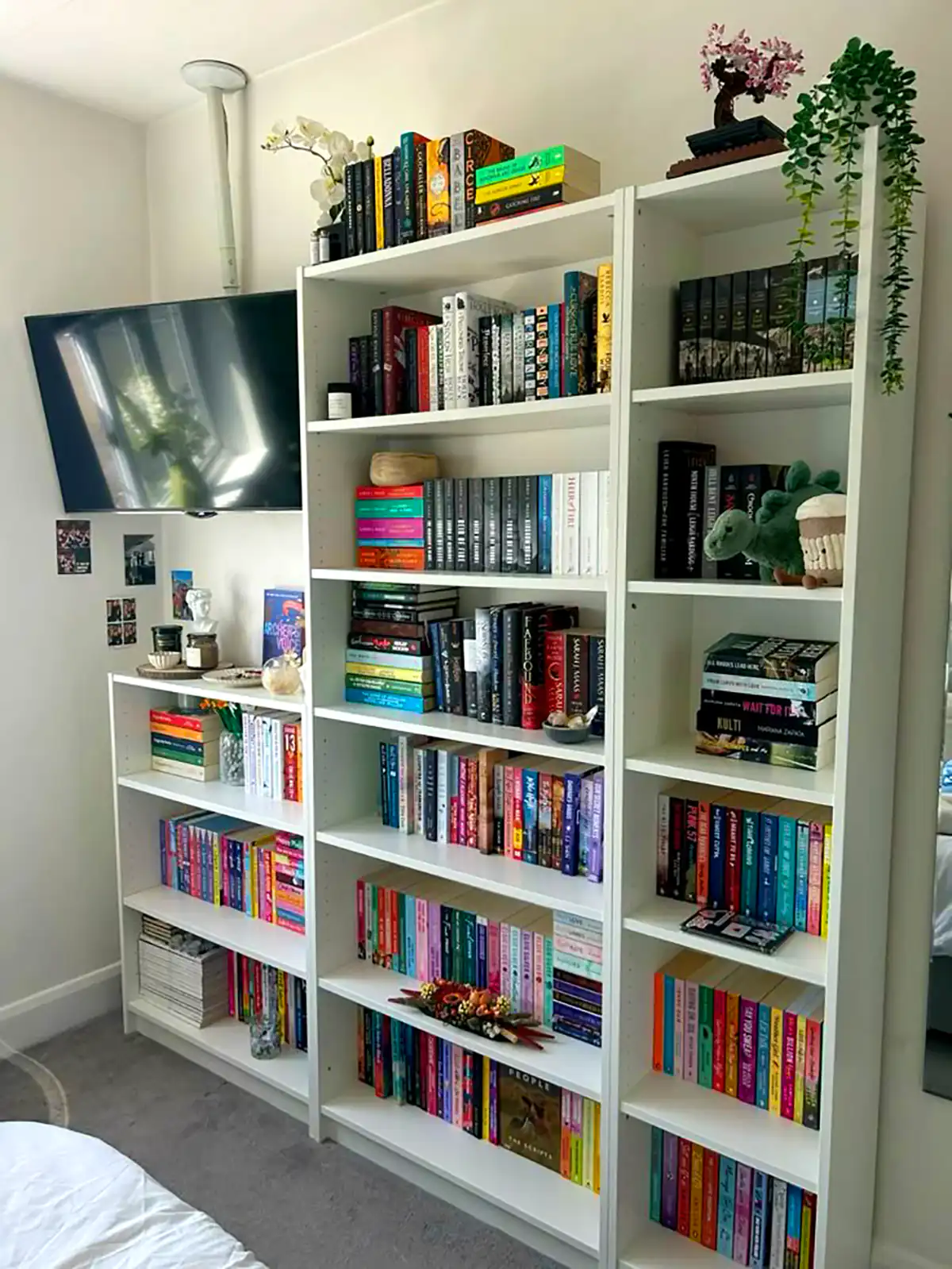 کتابخانه شیک چوبی