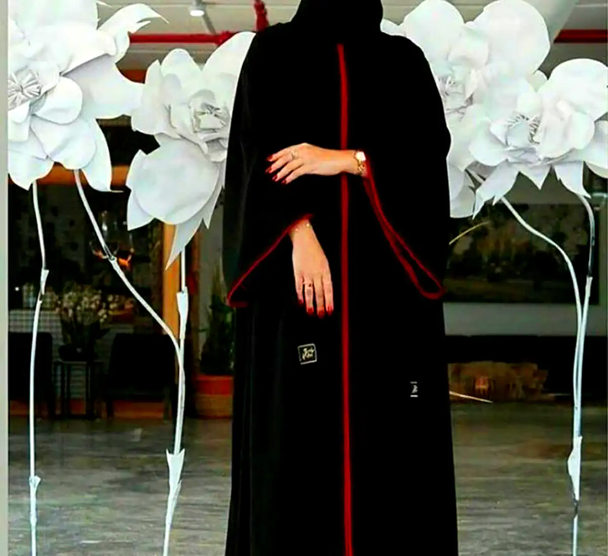 مانتو عبائی آستین دار