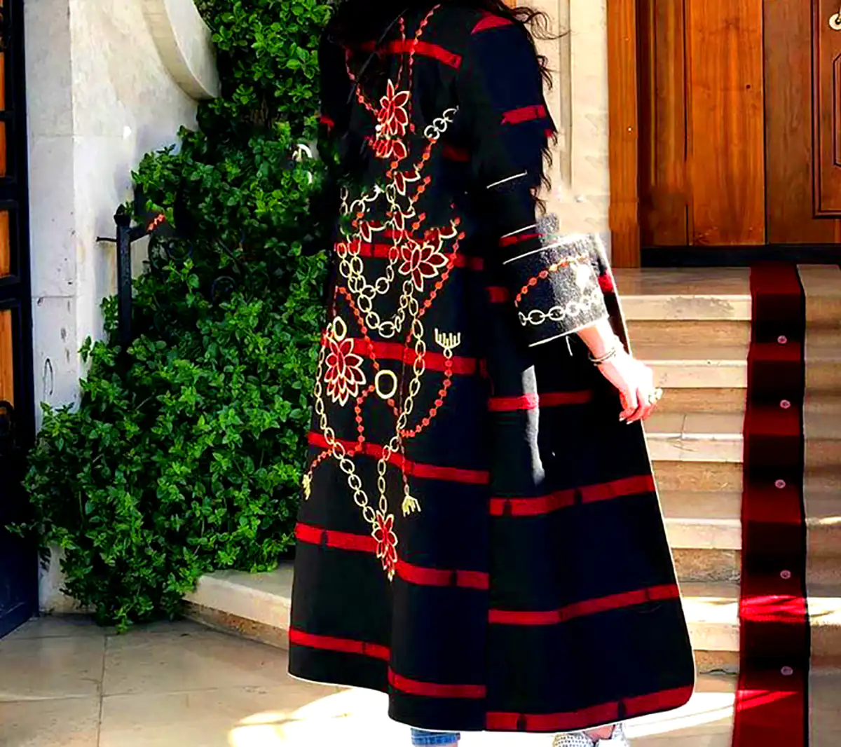 مانتو عبائی آستین دار