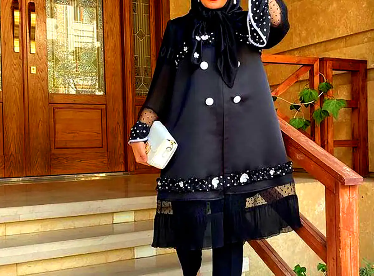مانتو عبائی آستین دار