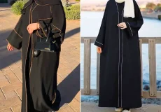 مانتو عبایی مشکی ترند جدید