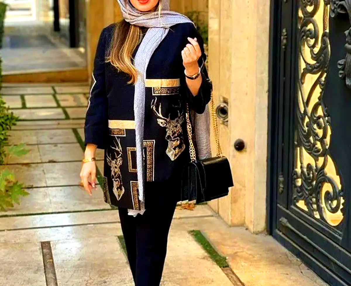 مانتو مشکی ژورنالی