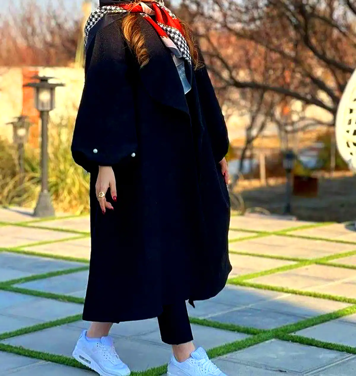 مانتو مشکی ژورنالی