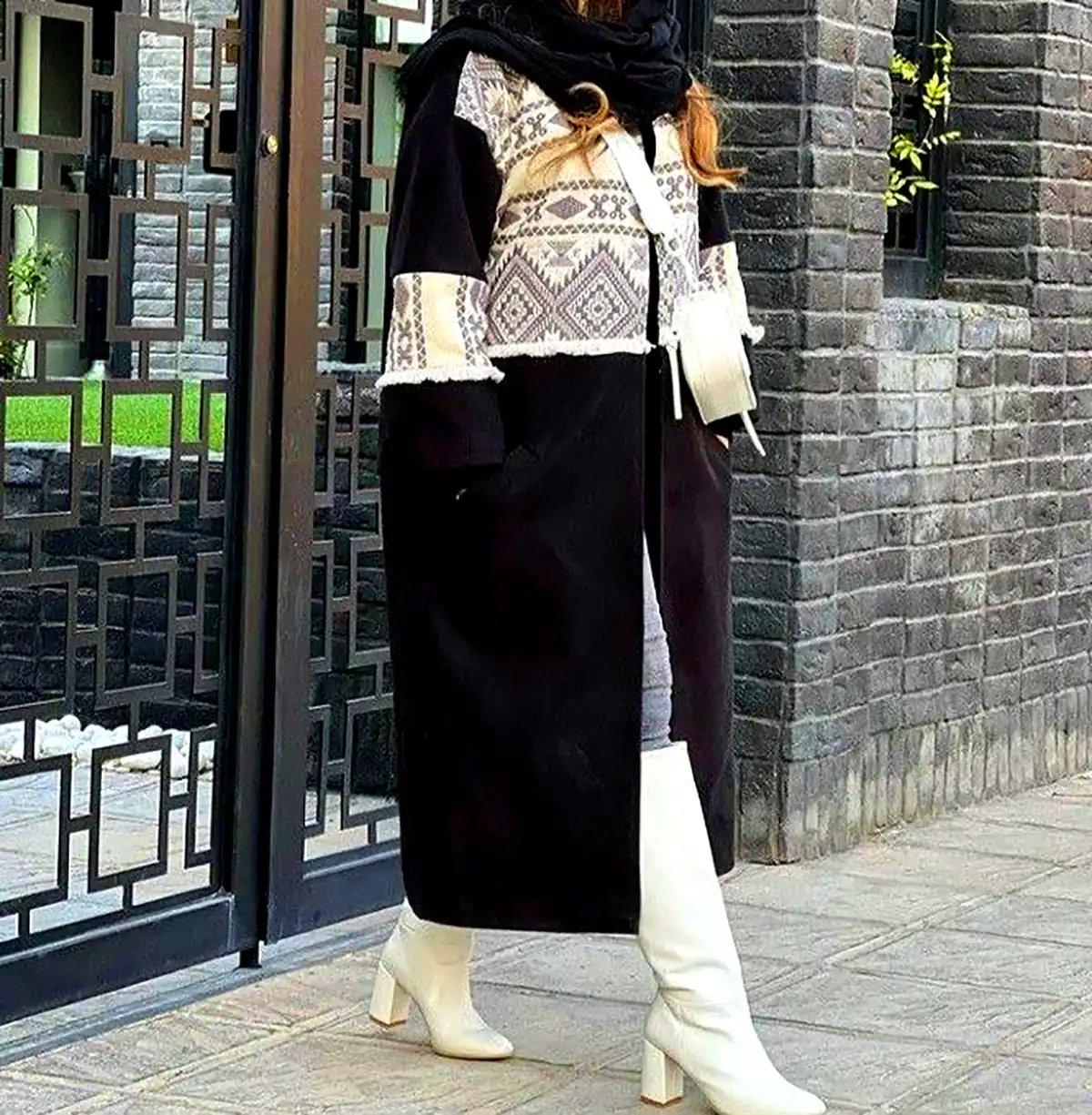 مانتو مشکی ژورنالی