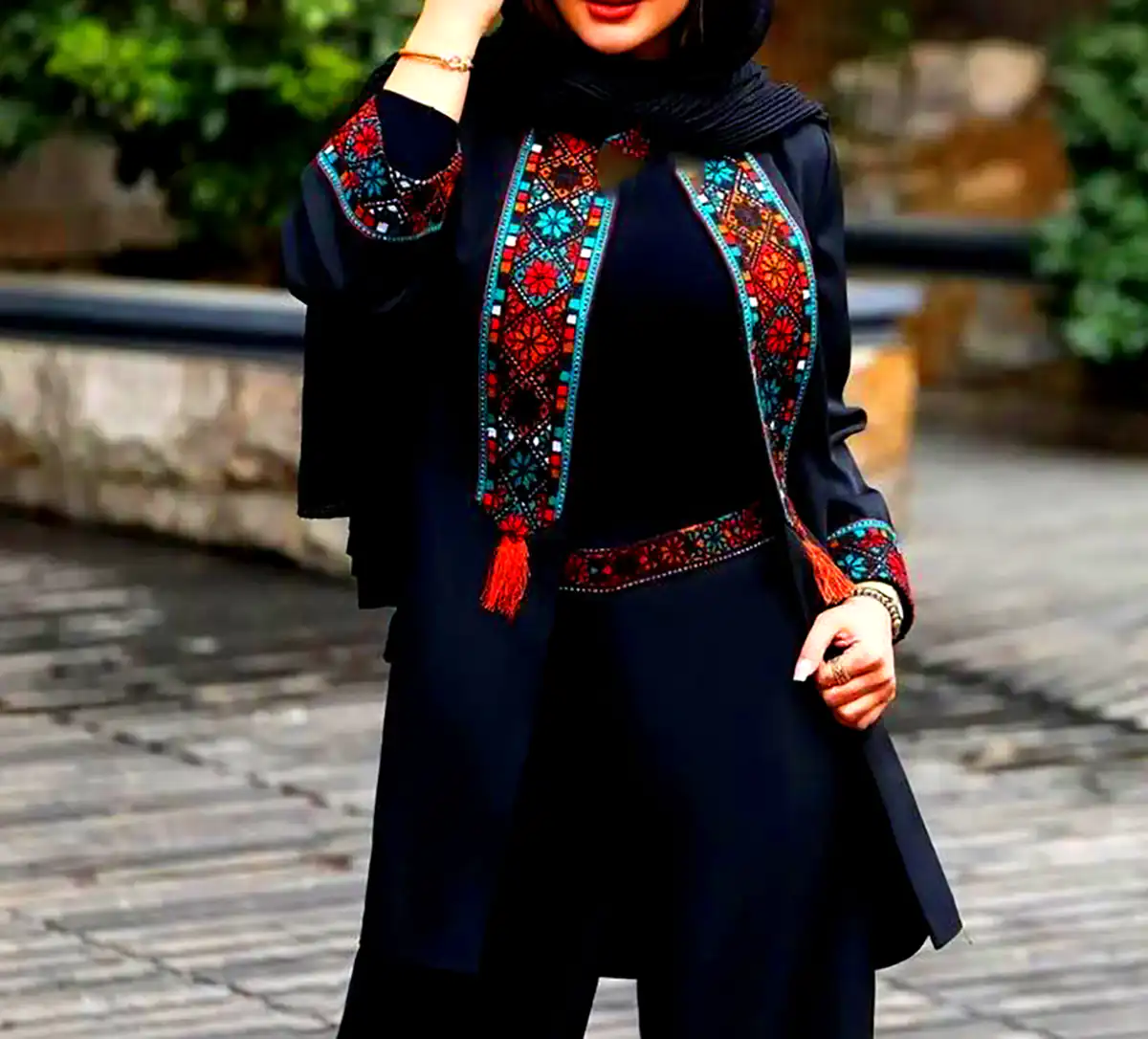مانتو مشکی ژورنالی