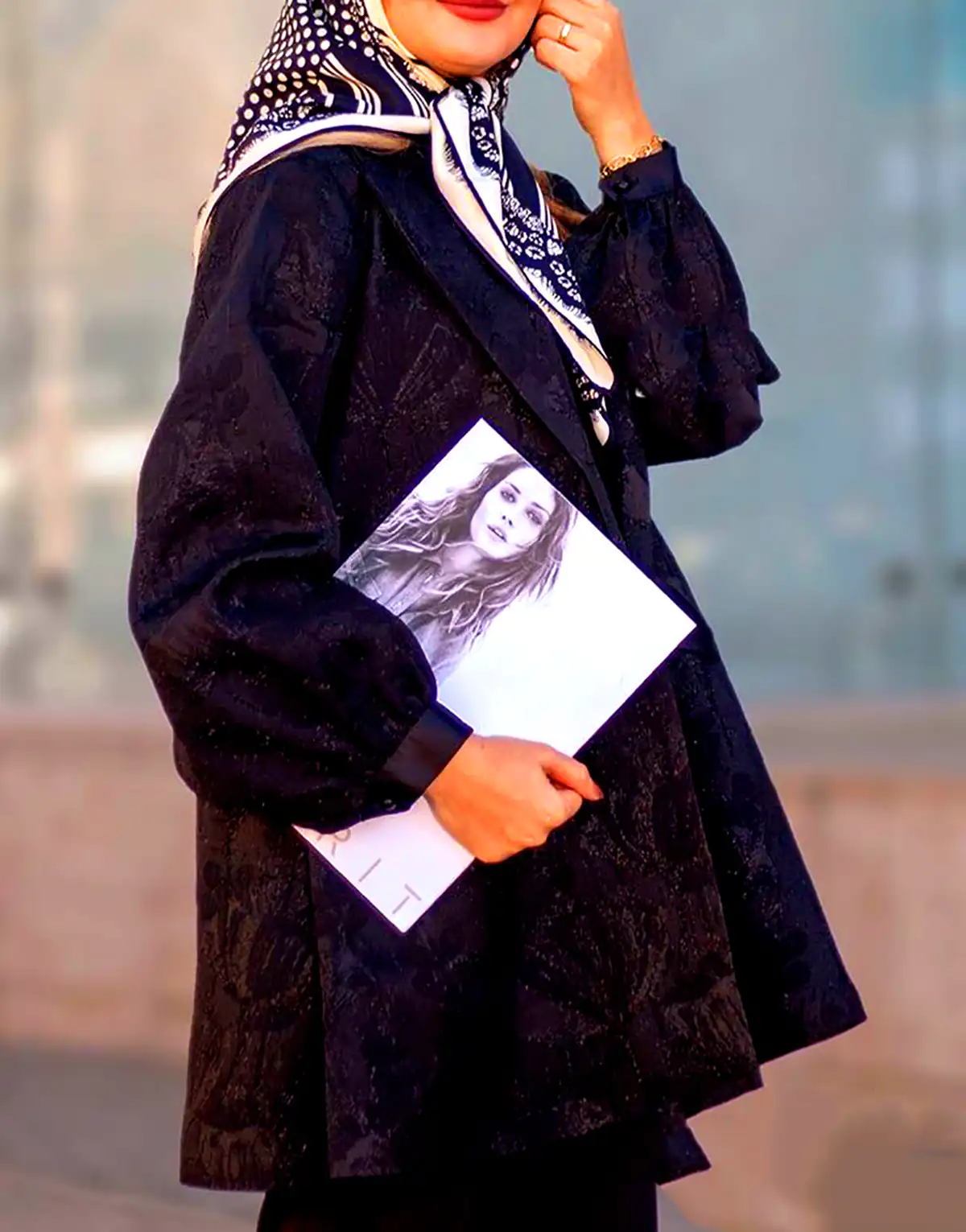 مانتو مشکی مجلسی