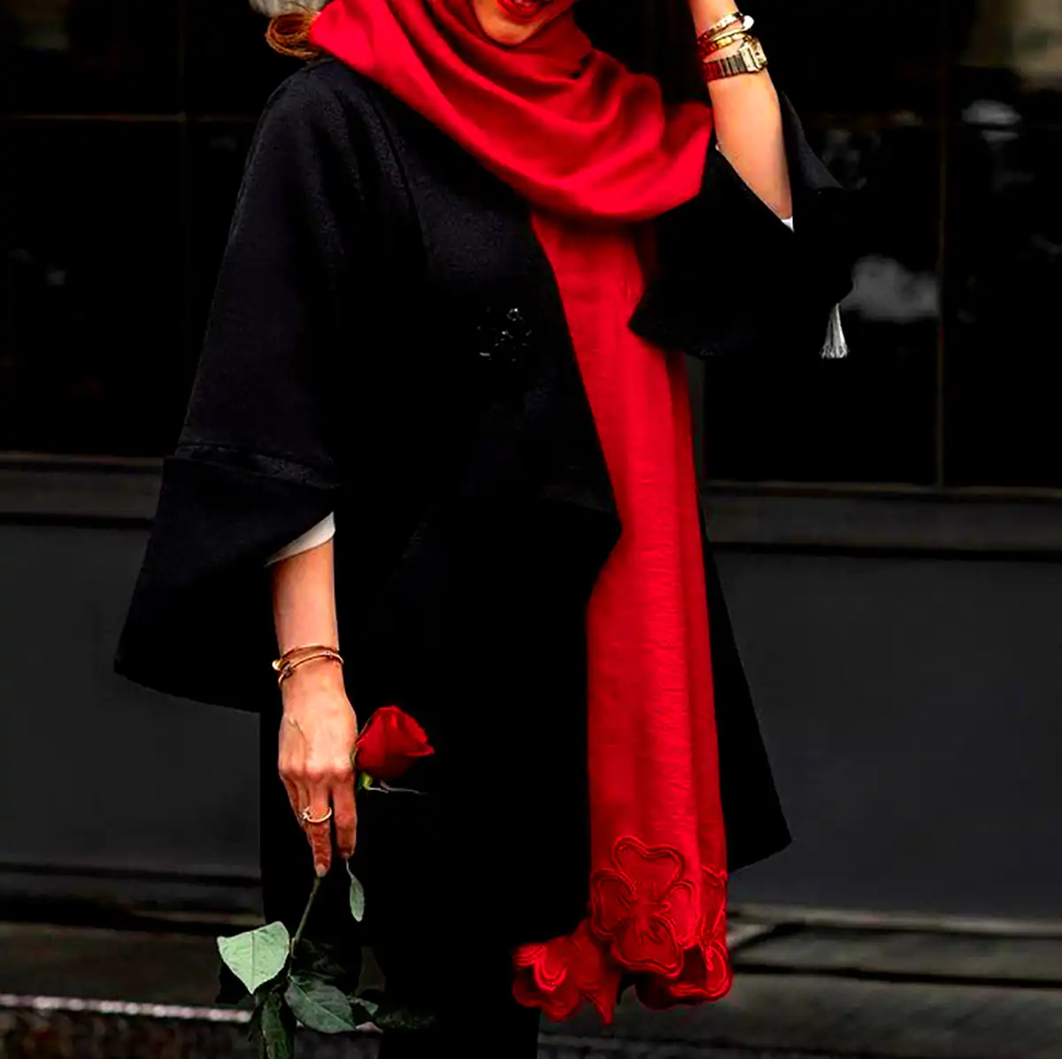 مانتو مشکی مجلسی