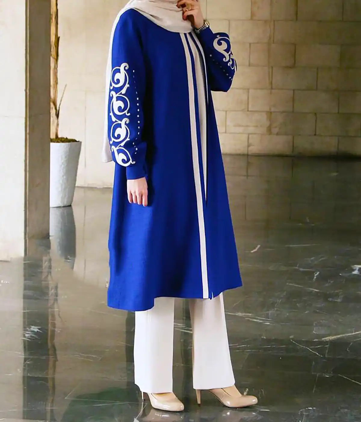 مانتو طرح دار شیک زنانه 