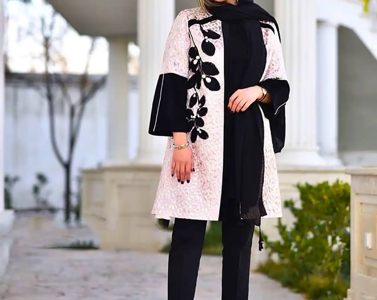 مانتو طرح دار شیک زنانه 