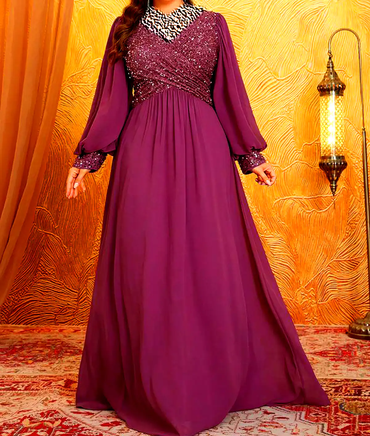 ماکسی مجلسی حریر شیک
