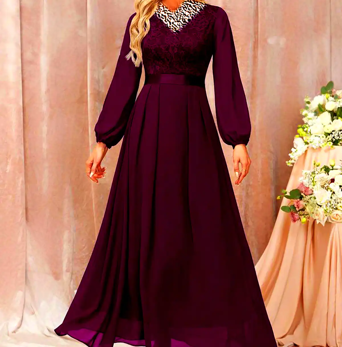 ماکسی مجلسی حریر شیک
