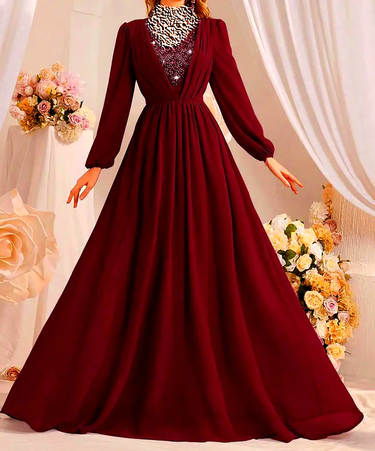 ماکسی مجلسی حریر شیک