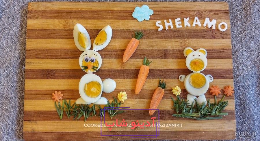 تزیین تخمه مرغ آب پز ساده برای مدرسه 2024؛چندین پیشنهاد خوب براتون دارم! -  گلی خانوم
