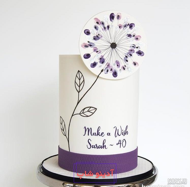 جذاب ترین و زیباترین مدل های کیک تولد با رنگ بنفش