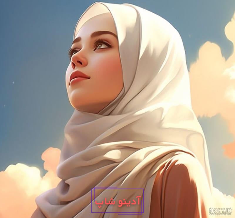 عکس باحجاب برای پروفایل کارتونی