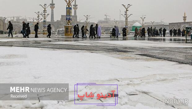 عکس های برفی حرم امام رضا