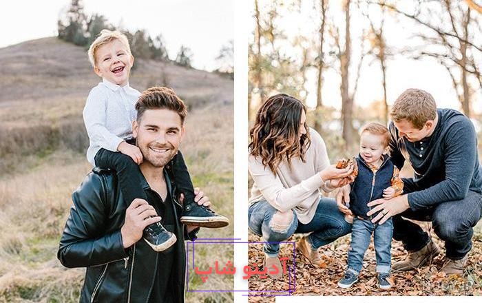 عکس تولد کودک با پدر و مادر 2024 | ژست عکاسی از کودک با پدر و