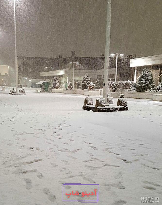 عکس حرم امام رضا در برف