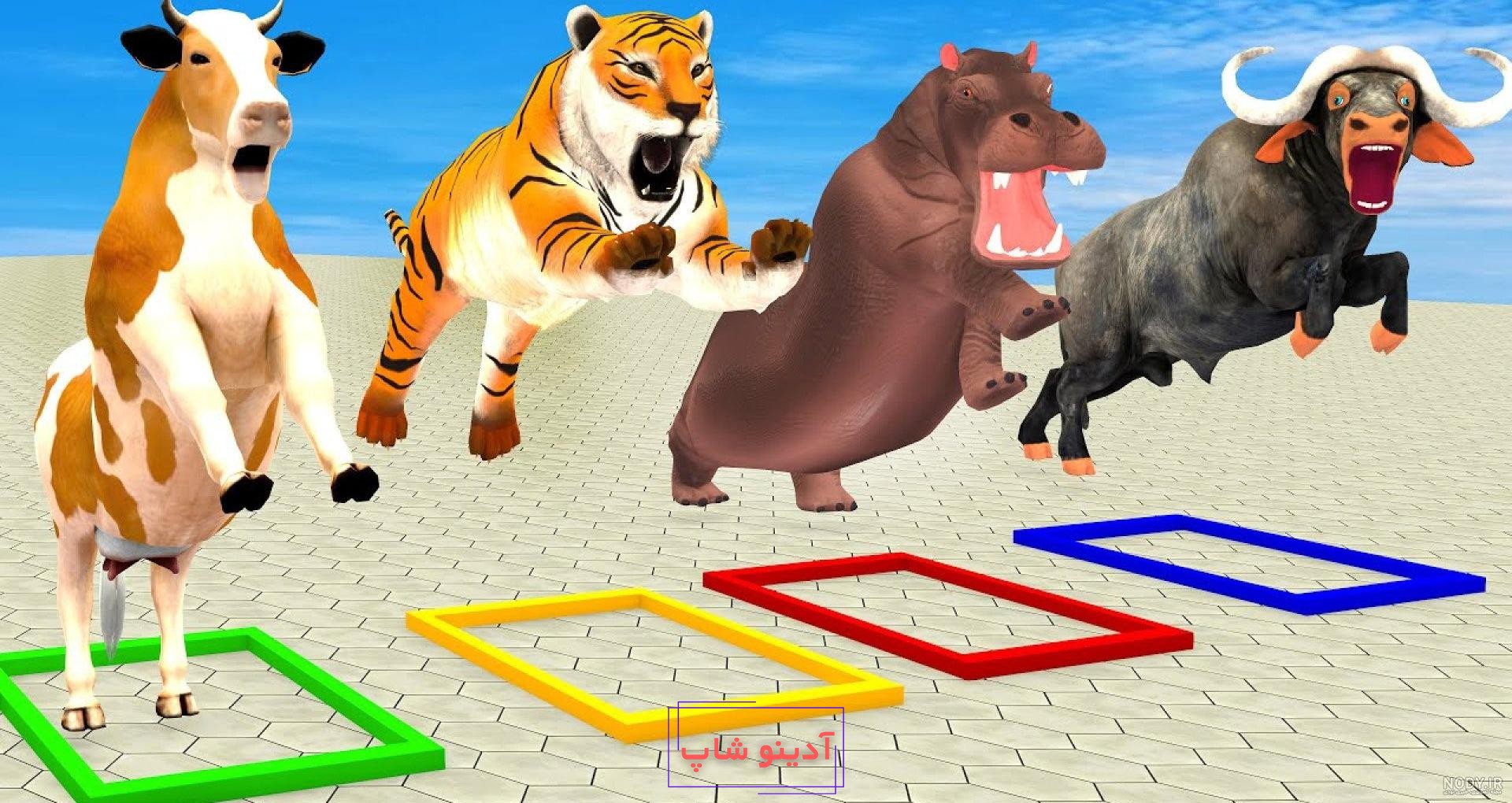 عکس دوربری دو گاو خنده رو - png دو گاو خنده رو- سنتر گراف