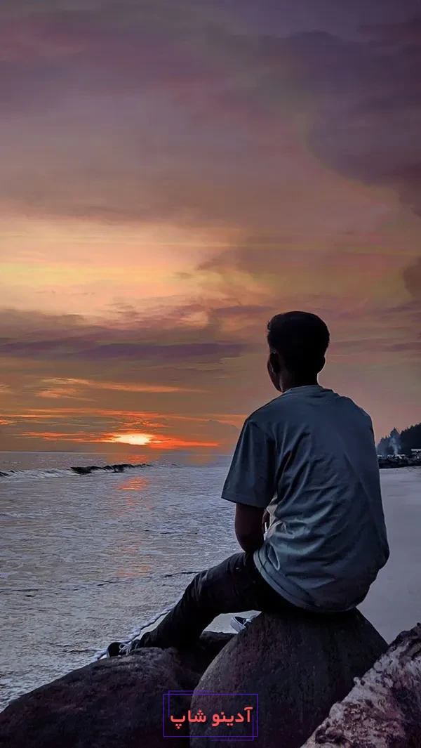 عکس نوشته دلتنگی و غمگین تنهایی پسرانه برای تلگرام • مجله تصویر زندگی