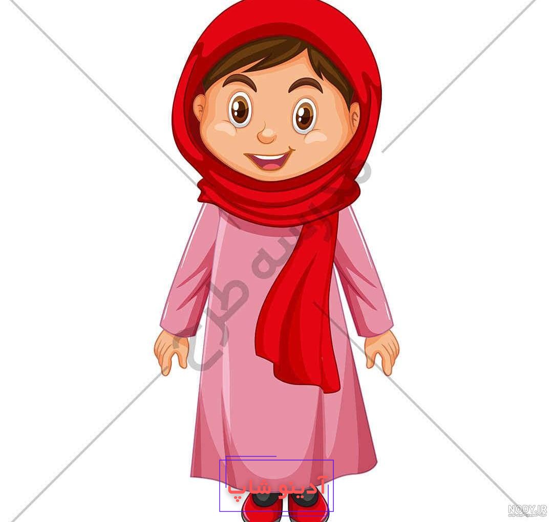 عکس پروفایل با حجاب دخترانه کارتونی - عکس نودی