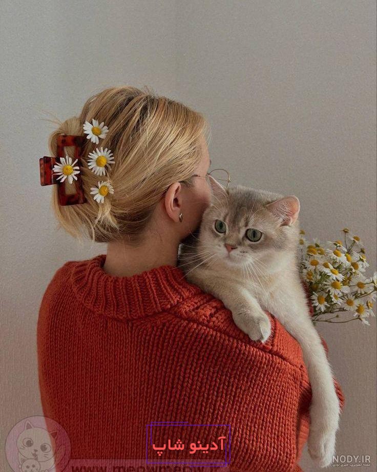 عکس پروفایل پسرانه با گربه - عکس نودی