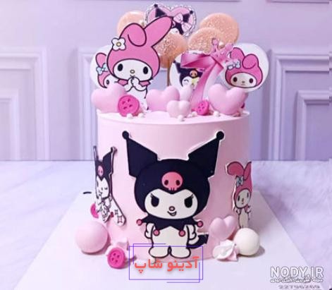 عکس کیک تولد دخترانه کرومی - عکس نودی
