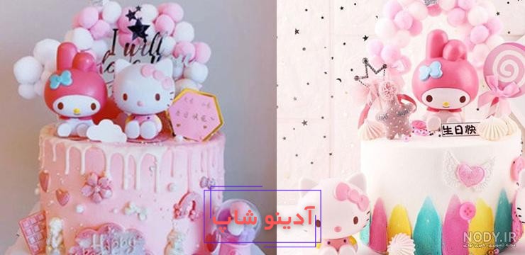 عکس کیک تولد دخترانه کرومی و ملودی