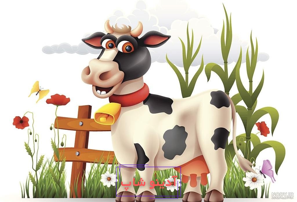 عکس گاو در جنگل