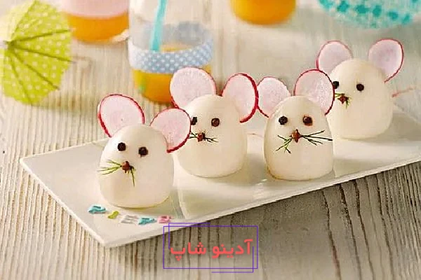 مدل تزیین تخم مرغ آب پز 2022؛ جذاب ترین عکس های تزیین تخمه مرغ آب پز با  پوست و بدون پوست