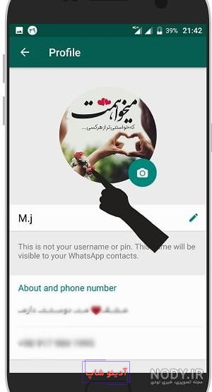 نحوه تغییر عکس پروفایل در واتس اپ با 7 کلیک ساده - باشعوری