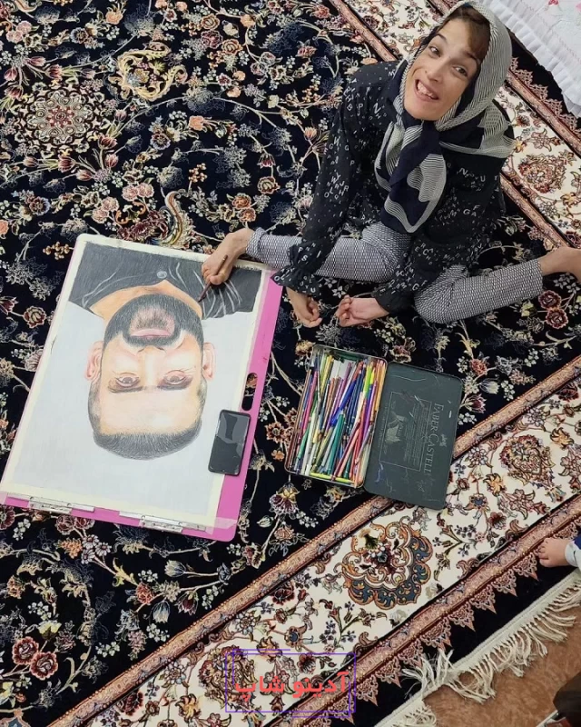 نقاشی فان هادی چوپان قبل و بعد از مستر المپیا...